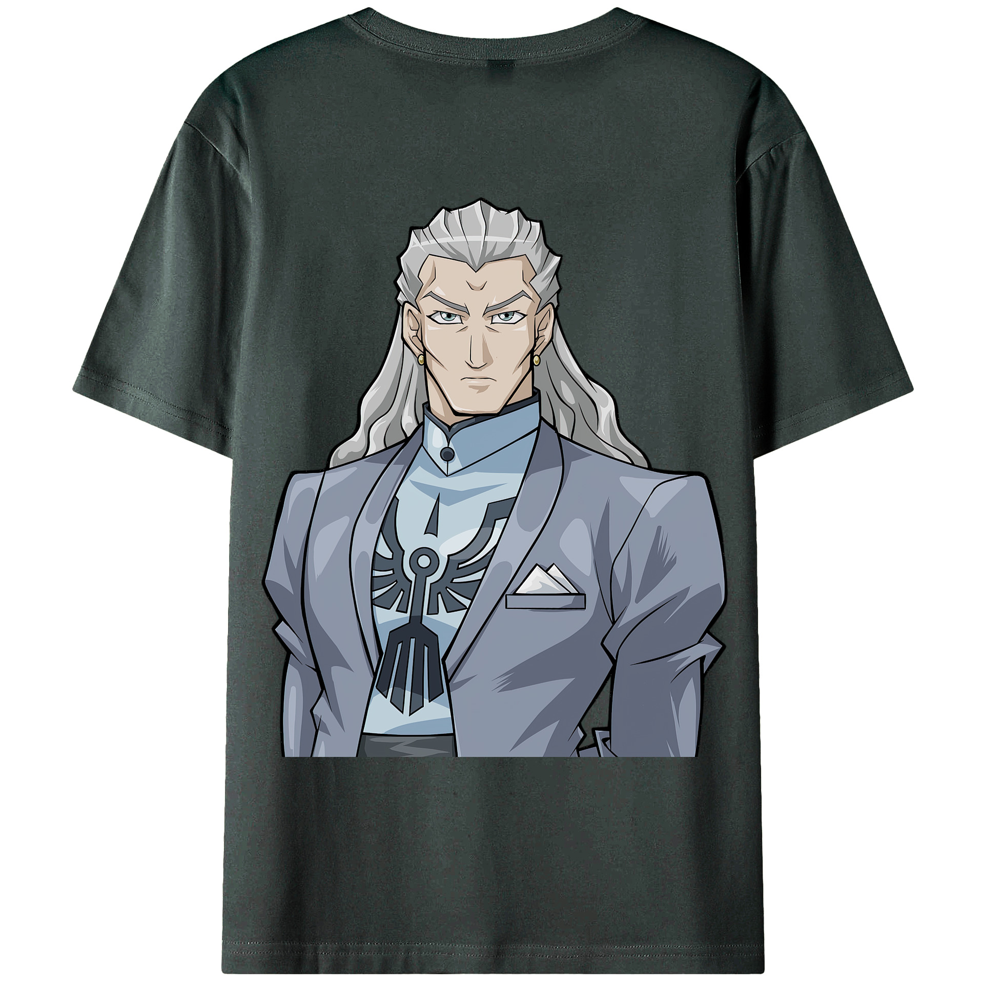 （画像用） 遊☆戯☆王 Yu-Gi-Oh! 綿100％ メンズ半袖Tシャツ（バックプリント） 通気性